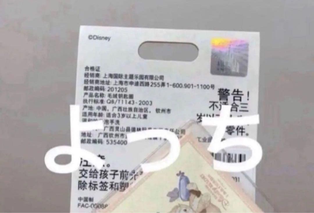 パンダ様　上海ディズニーランド❗️クッキーアン　春日　キーチェーン②