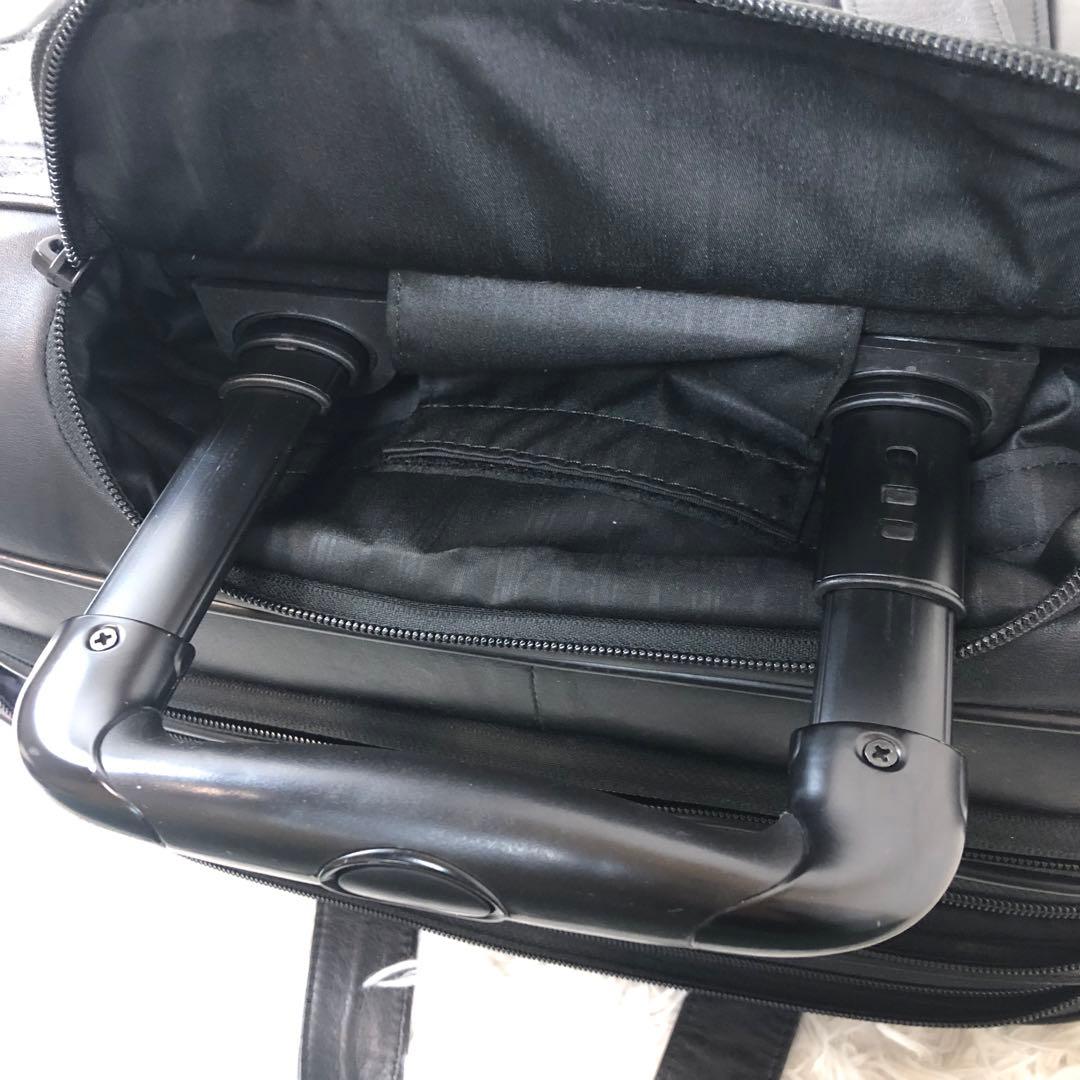 希少✨️TUMIビジネスキャリーケース オールレザー 機内持ち込み ナッパレザー