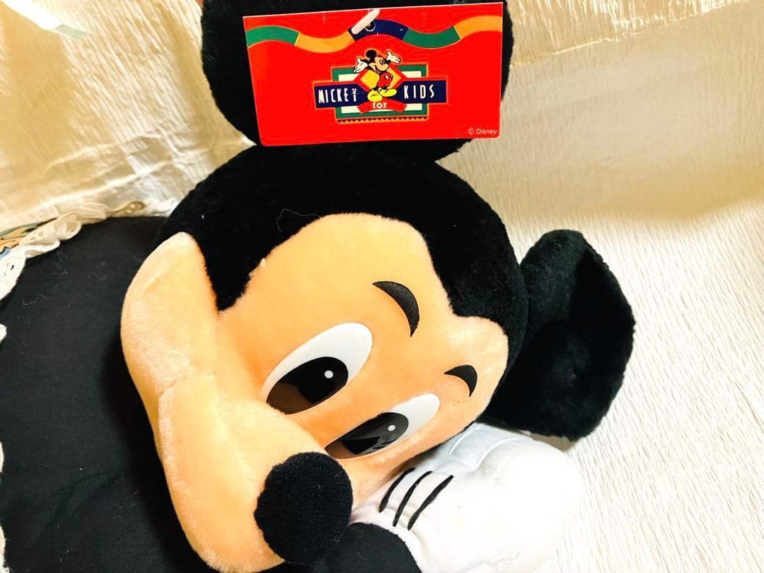 【未使用】ミッキーマウス 特大 / ヴィンテージ ぬいぐるみ タグ付き 激レア‼️