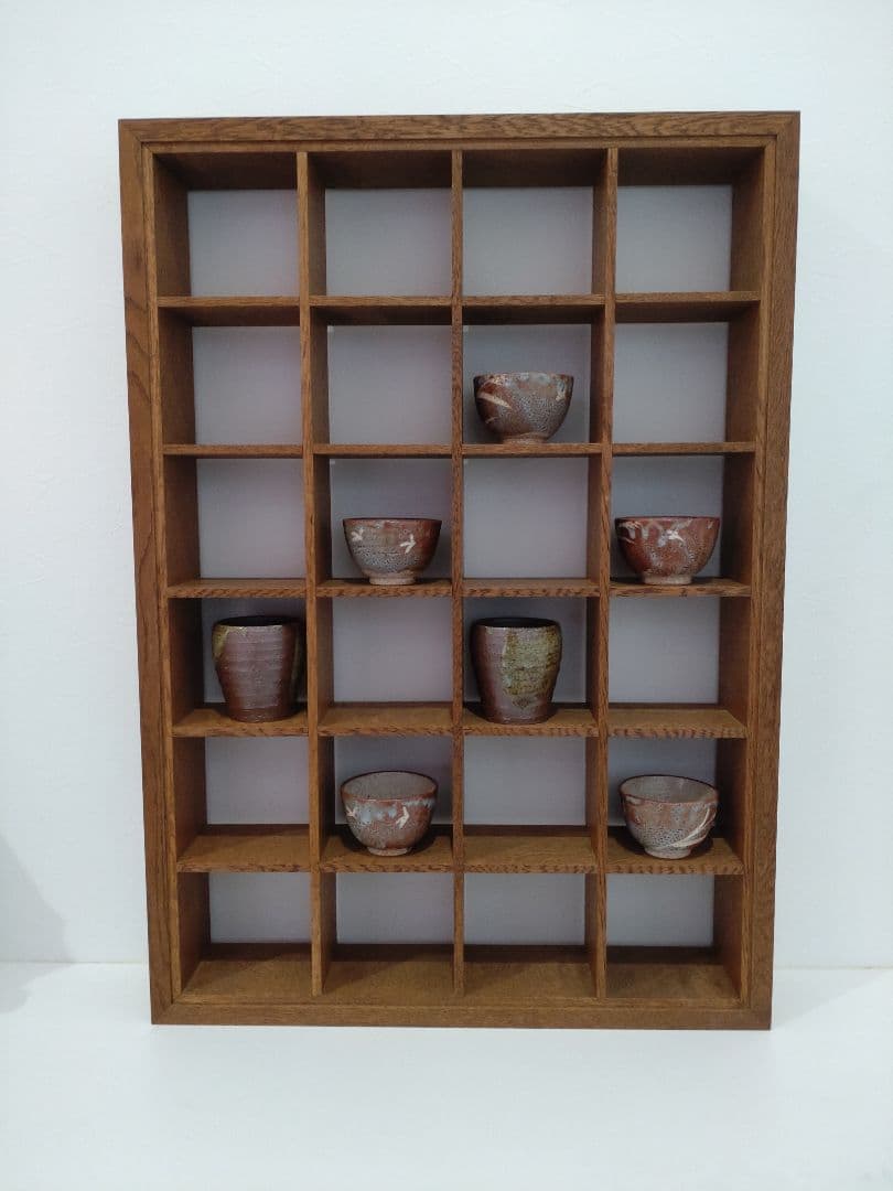 飾り棚　コレクションラック （ 蕎麦猪口 茶碗 骨董品 等に）
