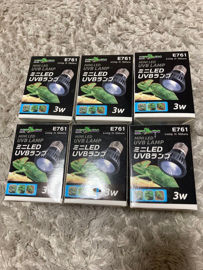 SANKO 爬虫類ライト　E761 UVBランプ 3W 6個セット