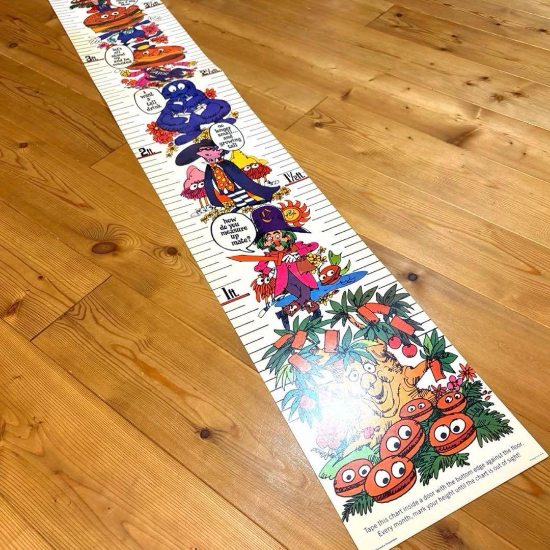 1971年　マクドナルドランド　身長計　ポスター　イービルグリマス　アメトイ