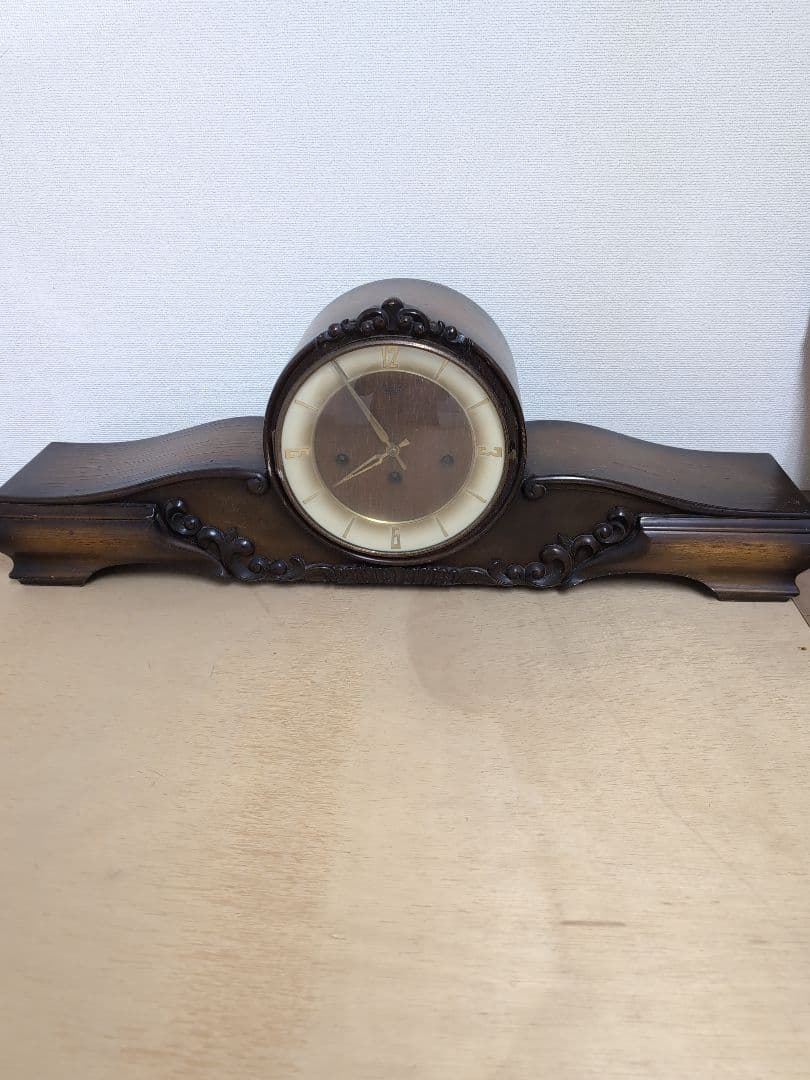 cocoドイツ Kienzle キンツレー 置時計 三打式 木製 昭和37