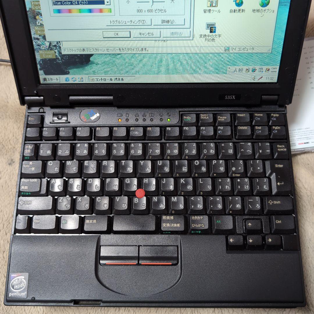 Windowsノート本体 IBM ThinkPad 535X Windows 2000