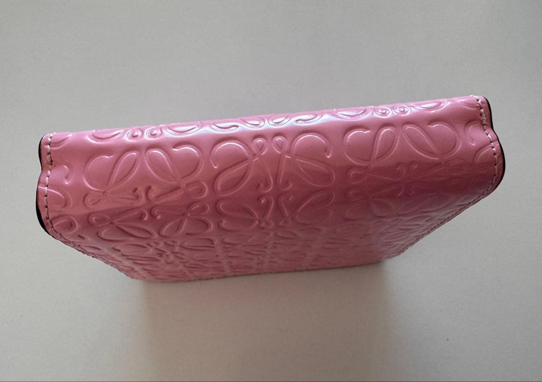 【LOEWE】★ロエベ★ピンクレザー★二つ折り財布 保存袋付き