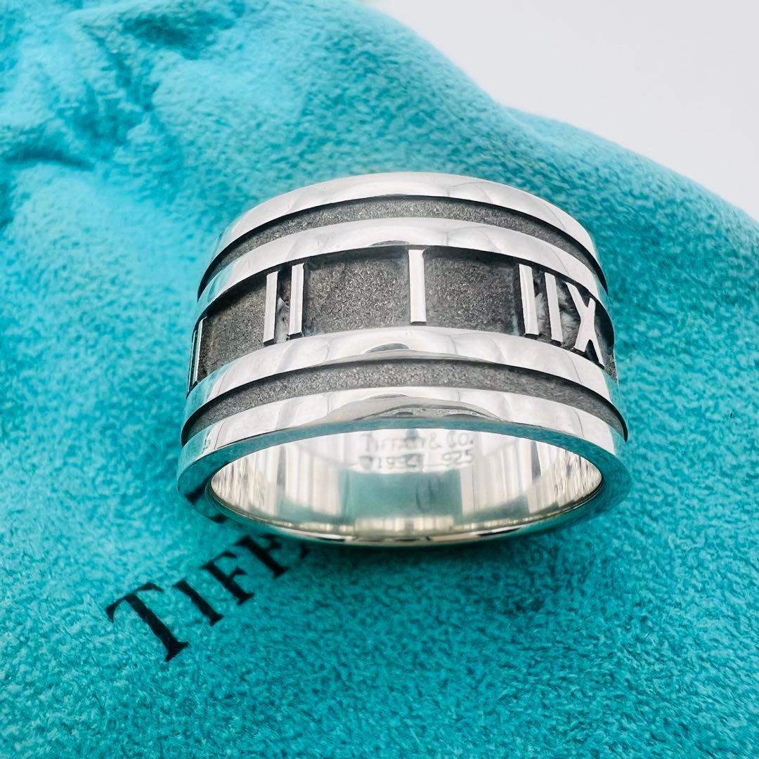 ティファニー　アトラス　20号　12mm ワイドバンド　シルバーリング