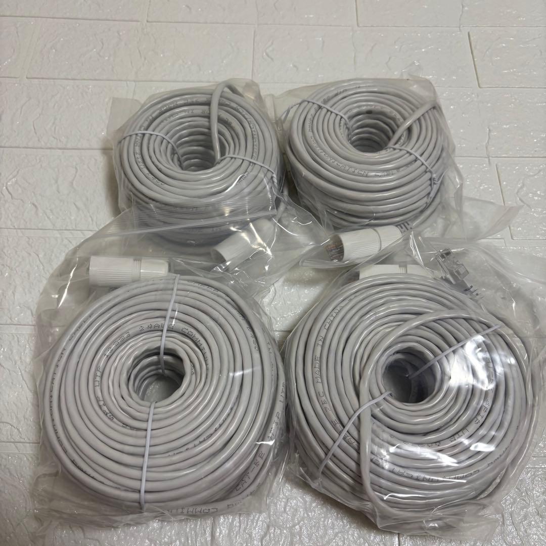 500万画素 防犯カメラ 4台セット 3TB 8チャンネルまで増設可 遠隔監視