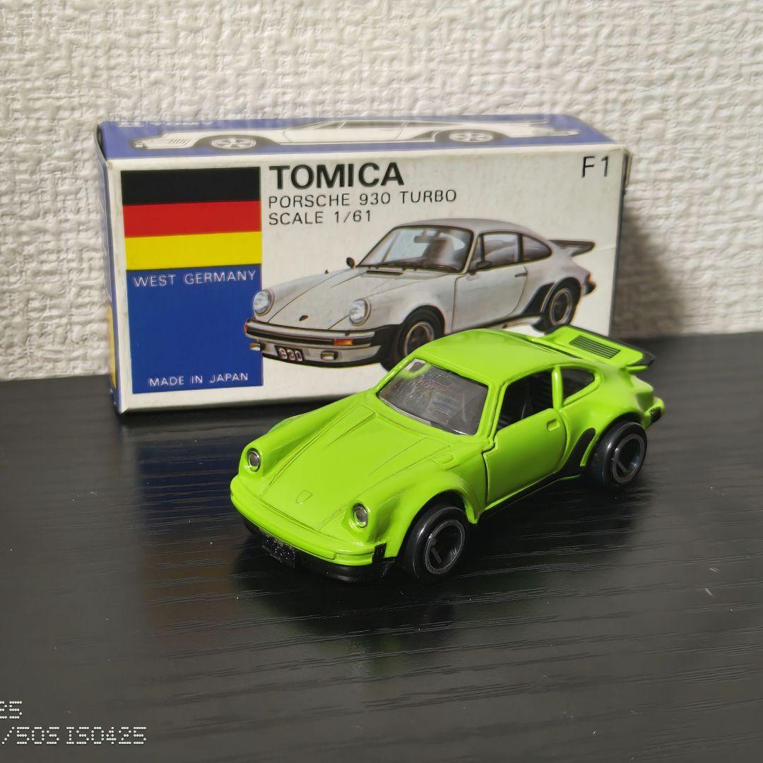 TOMICA　トミカ　ポルシェ930　ターボ　緑色　箱付き
