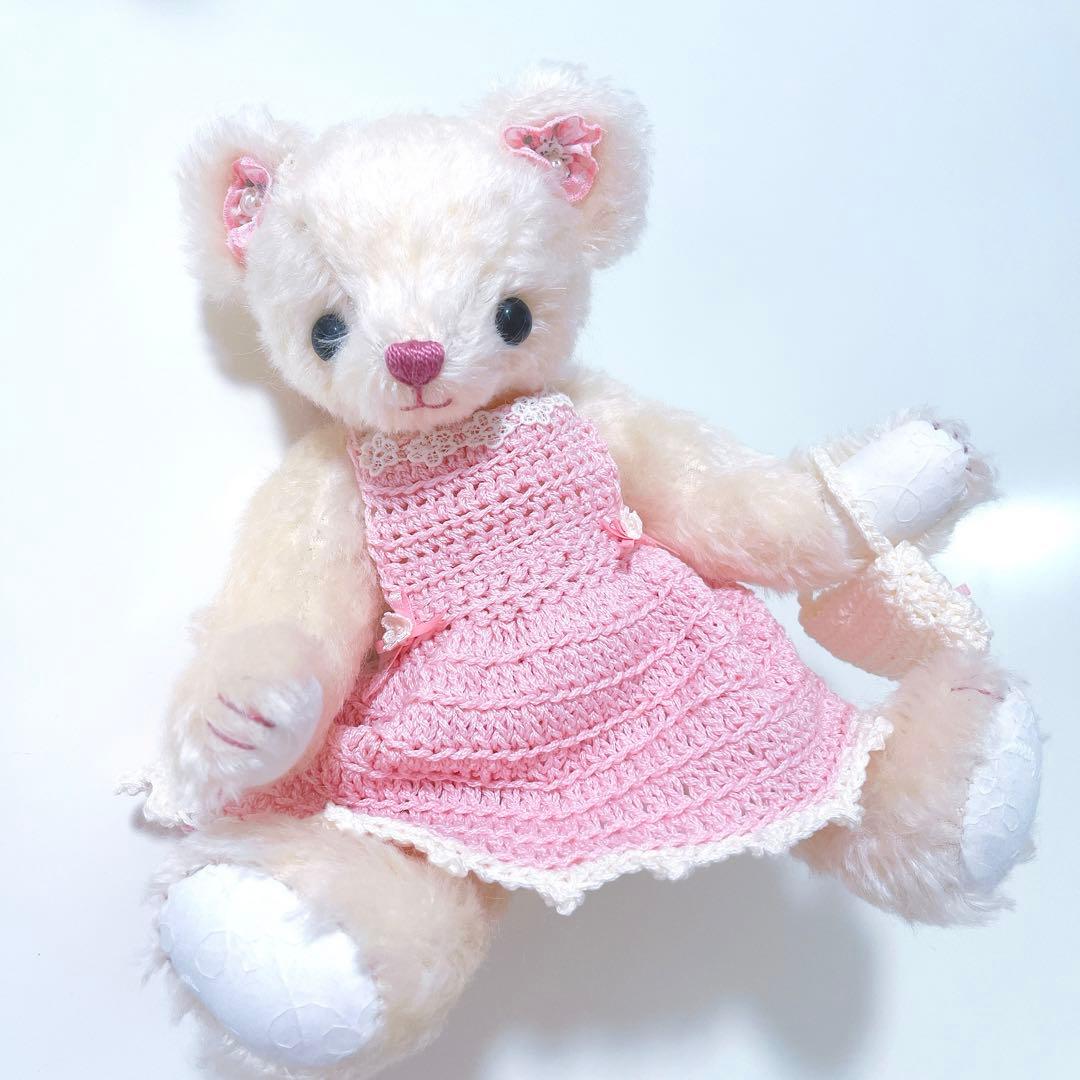 日本作家 テディベア ぬいぐるみ くま アンティーク 作家 手作り　アートドール