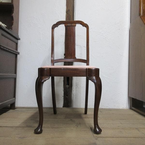 イギリス アンティーク 家具 ダイニングチェア 猫脚 椅子 英国 4766d