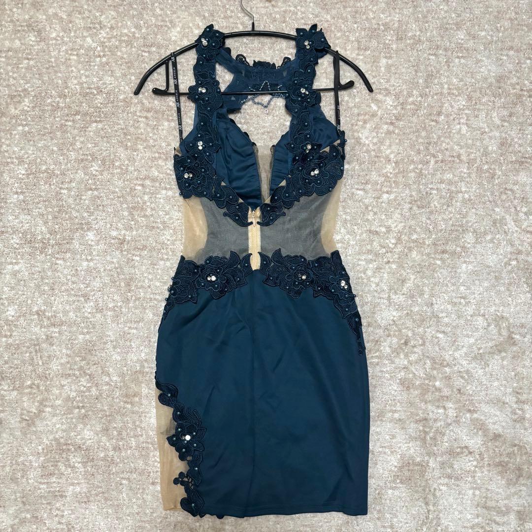 『まるさん専用』Sugar ネイビー レースタイトドレス XS