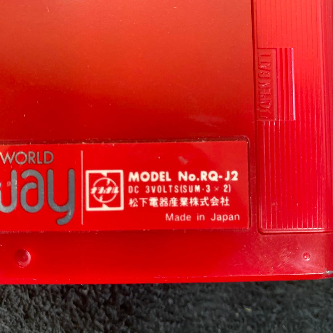 【動作品】ナショナル　RQ-J2 WORLD WAY　通電動作確認　ウォークマン