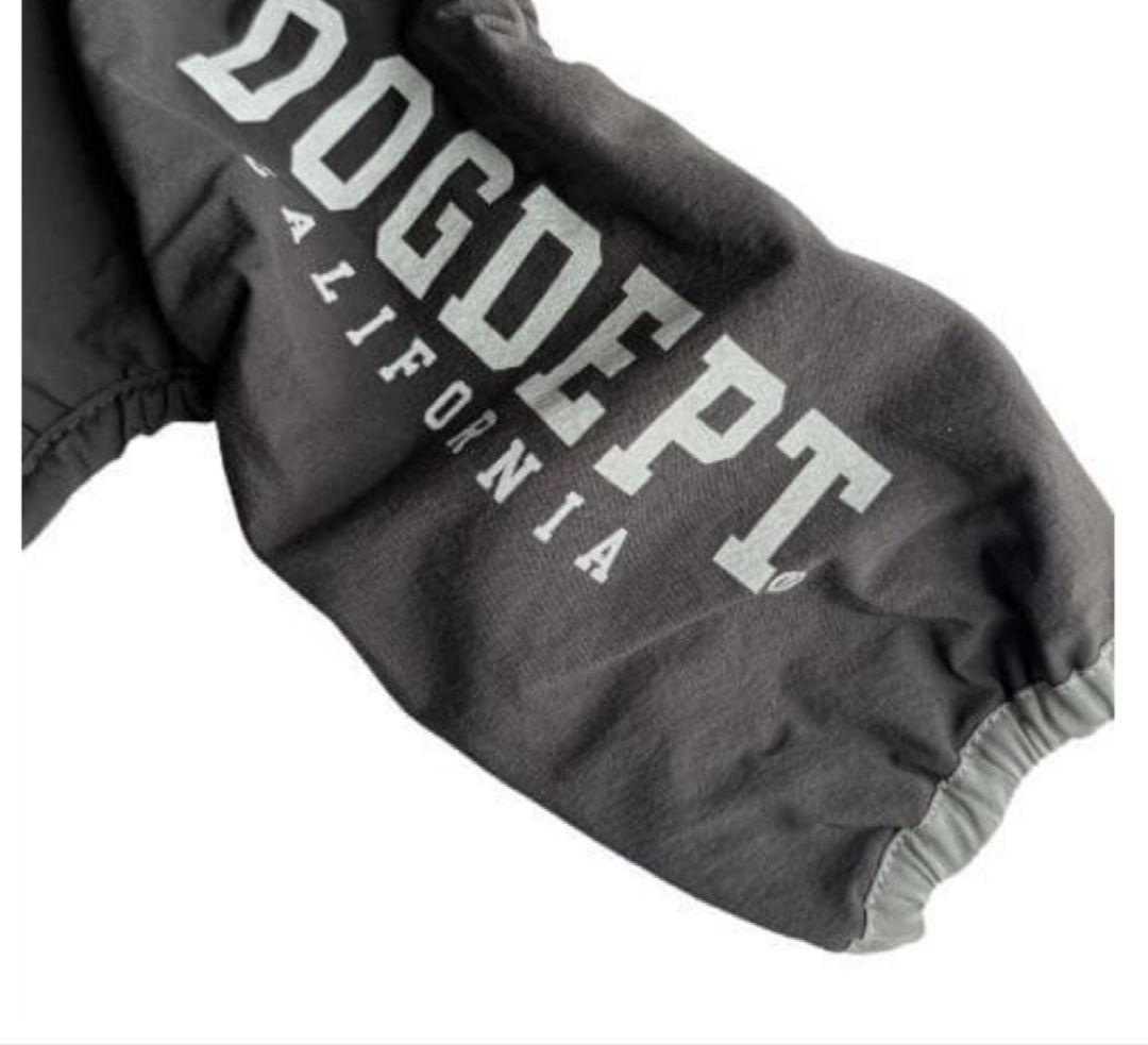 DOG DEPT ブラック フード付き犬服 BLサイズ