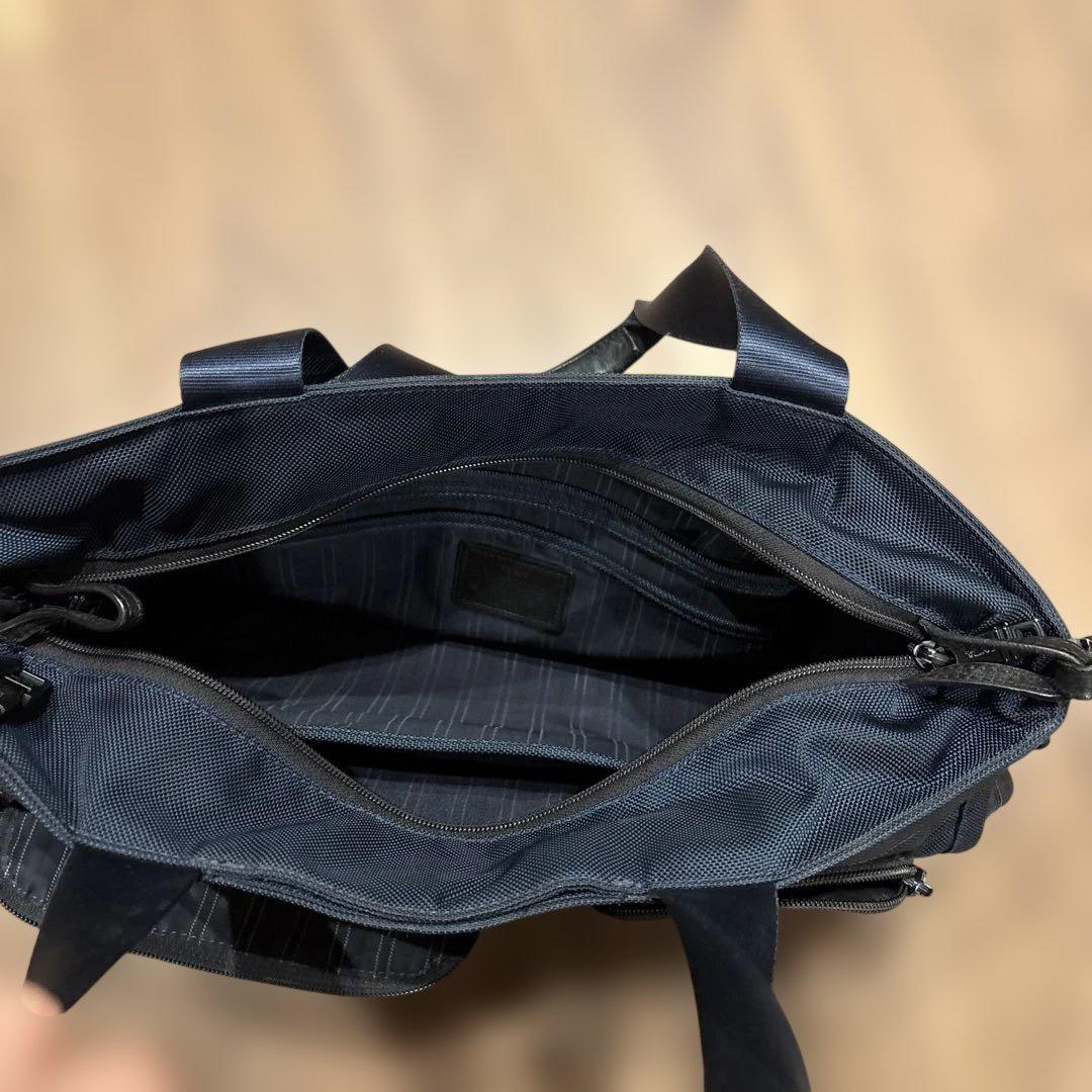 TUMI ネイビー ナイロン ビジネスバッグ