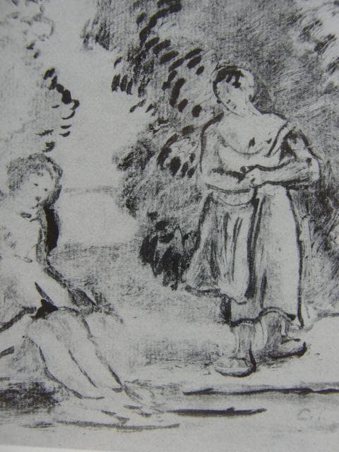 ピサロ、Two Peasant Women by Stream