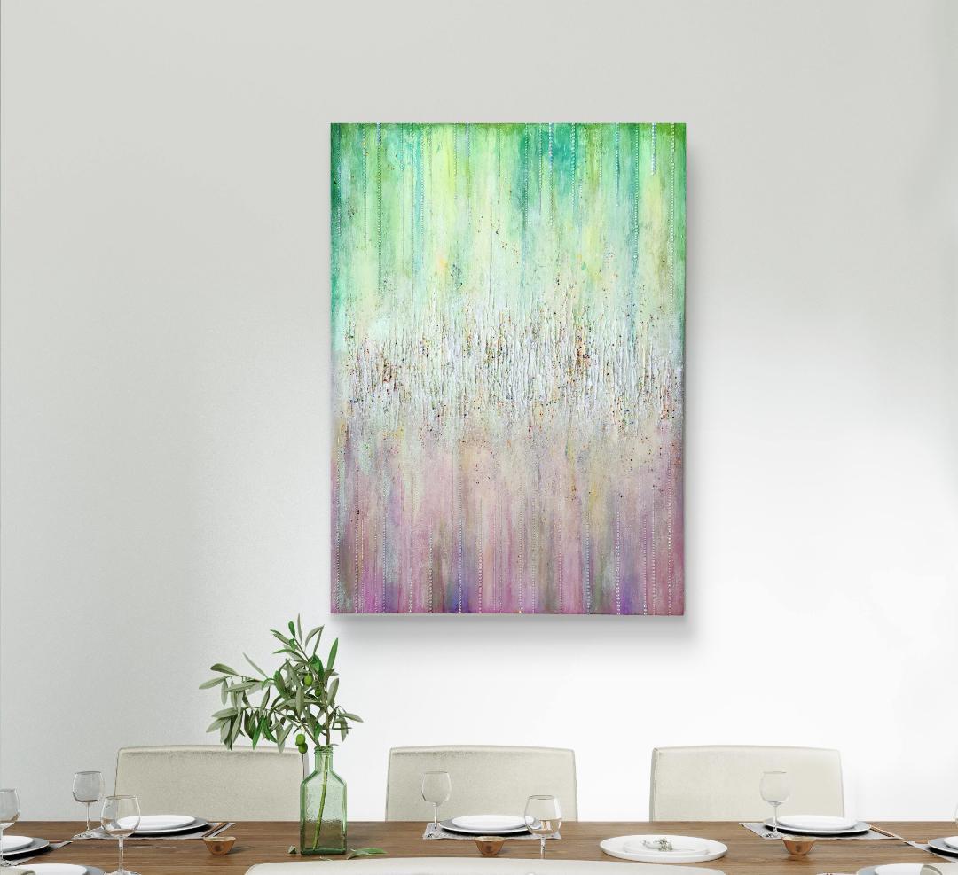 【専用】AMANE-雨音 / 抽象画 キャンバス 90×65㎝ 原画 モダン