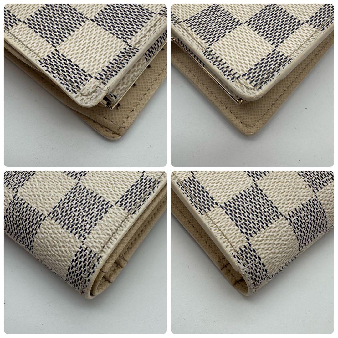 【新型】ルイヴィトン　ダミエ　アズール　ヴィエノワ　コンパクト　二つ折り財布