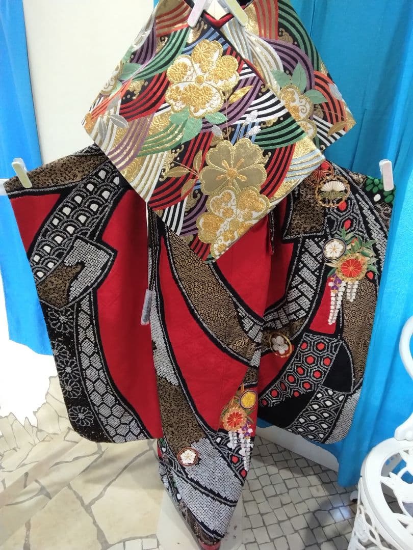 【専用】振袖正絹絞り、成人式、襦袢