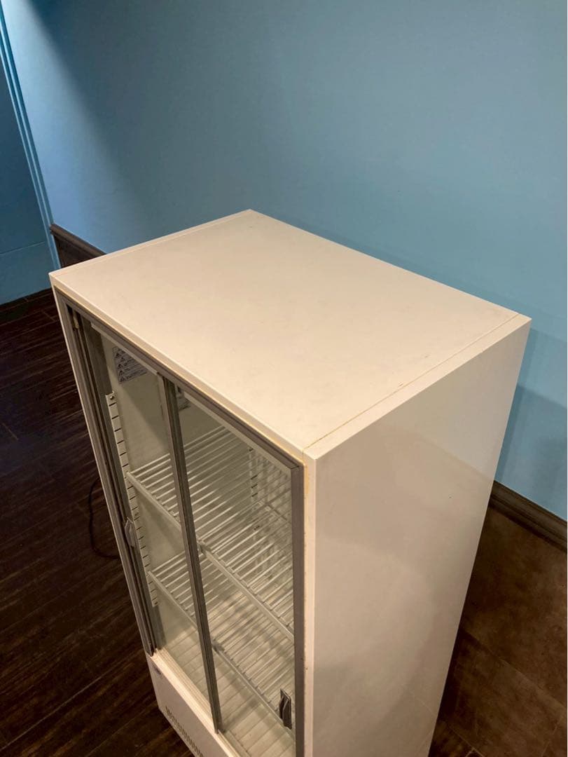 業務用　ガラス扉冷蔵庫 ホワイト 2ドア