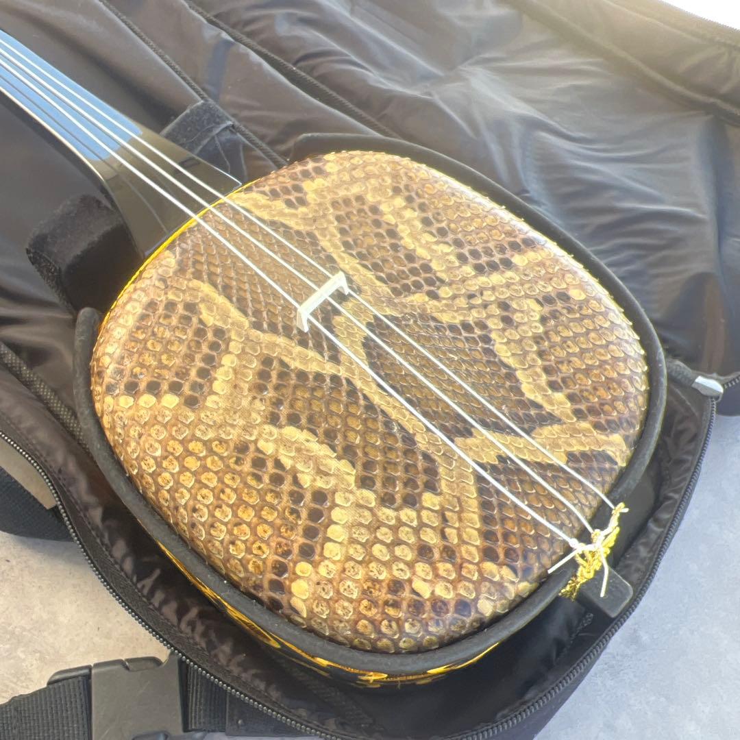 沖縄三線 人工蛇皮 琉球 民族楽器 伝統楽器 入門 初心者 本格 琉球