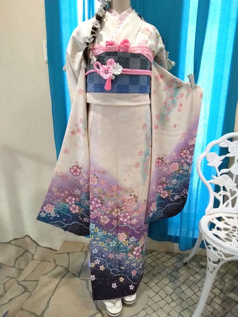 振袖フルセット、正絹振袖成人式、半襟重ね衿、帯揚げ帯締め、袋帯、襦袢、ガード加工