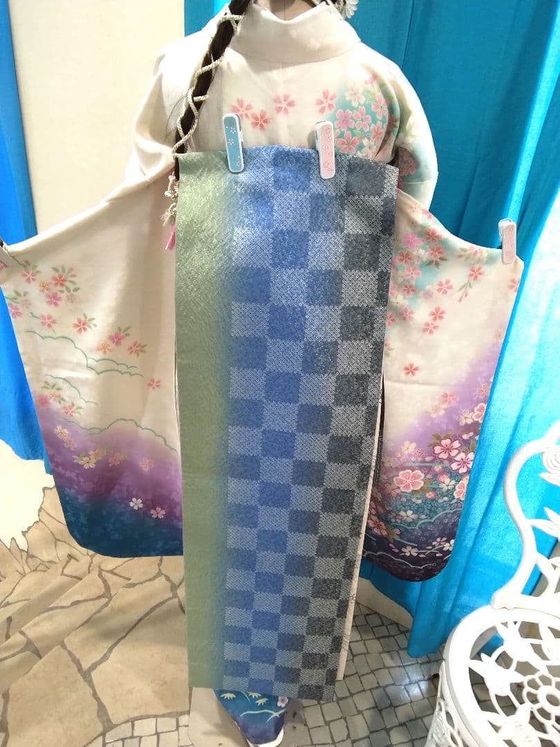 振袖フルセット、正絹振袖成人式、半襟重ね衿、帯揚げ帯締め、袋帯、襦袢、ガード加工