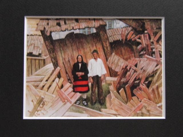 佐々木信平、マラムレシュよ永遠に、希少な画集より、新品高級額、額装付、状態良好