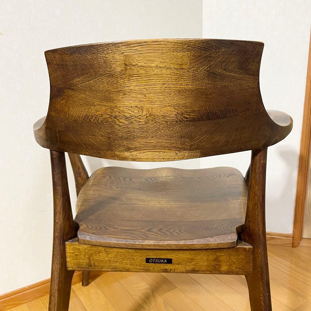 【天然木 ナラ】 チェア 大塚家具 サイズ630/547/751mm 希少品