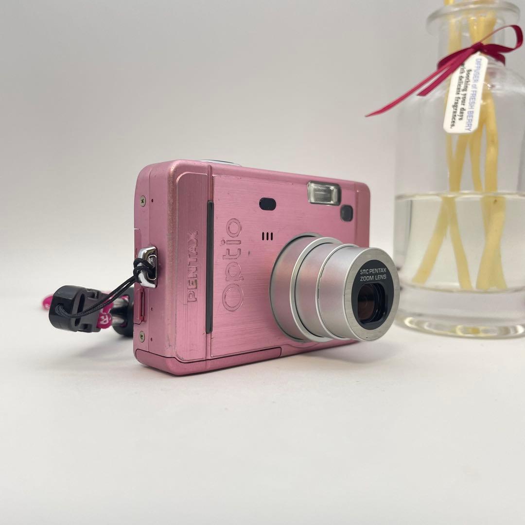 スマホ転送OK✨PENTAX Optio S40✨動作確認済 単三電池 可愛い♪