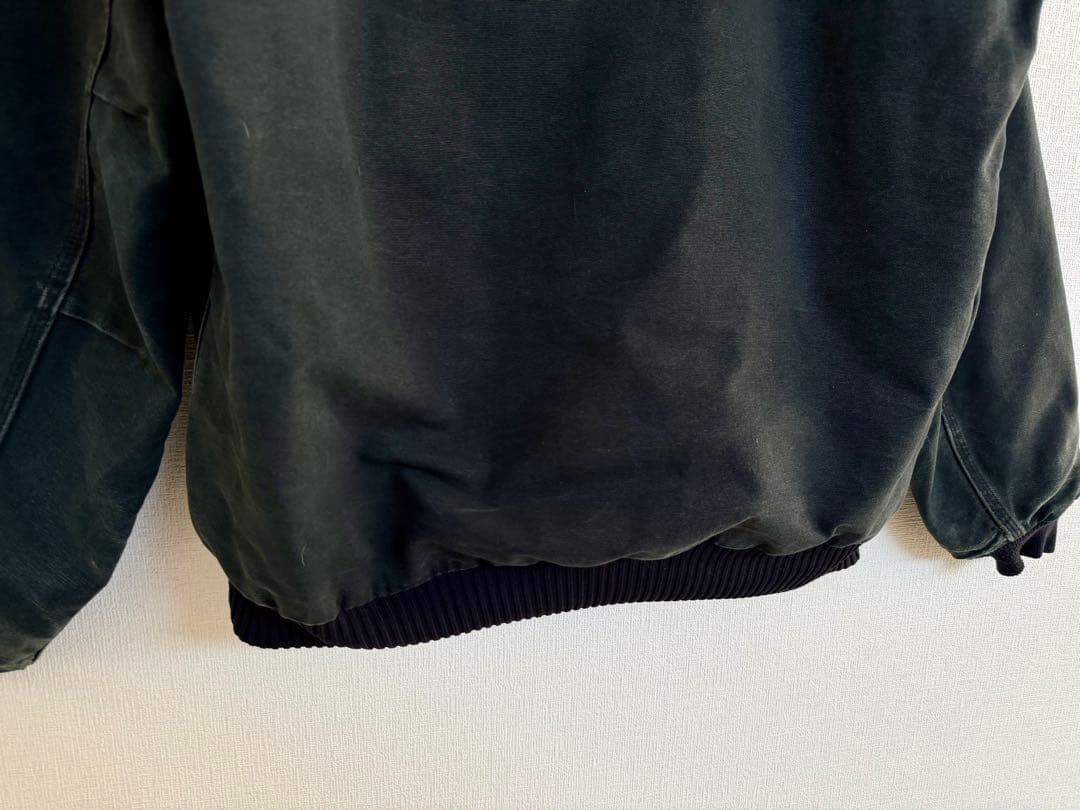 超超スペシャル アメリカ製 カーハート サンタフェジャケット L ブラック 黒