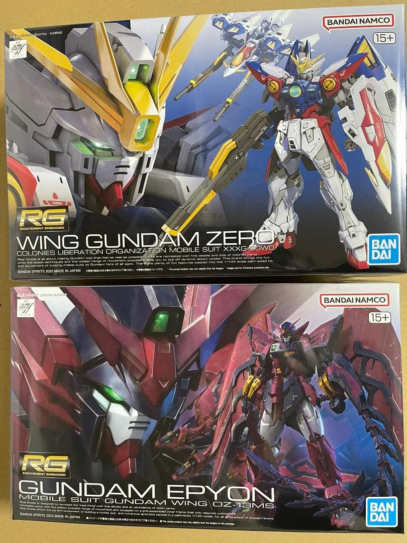 RG 新機動戦記ガンダムW ウイングガンダムゼロ&ガンダムエピオン セット