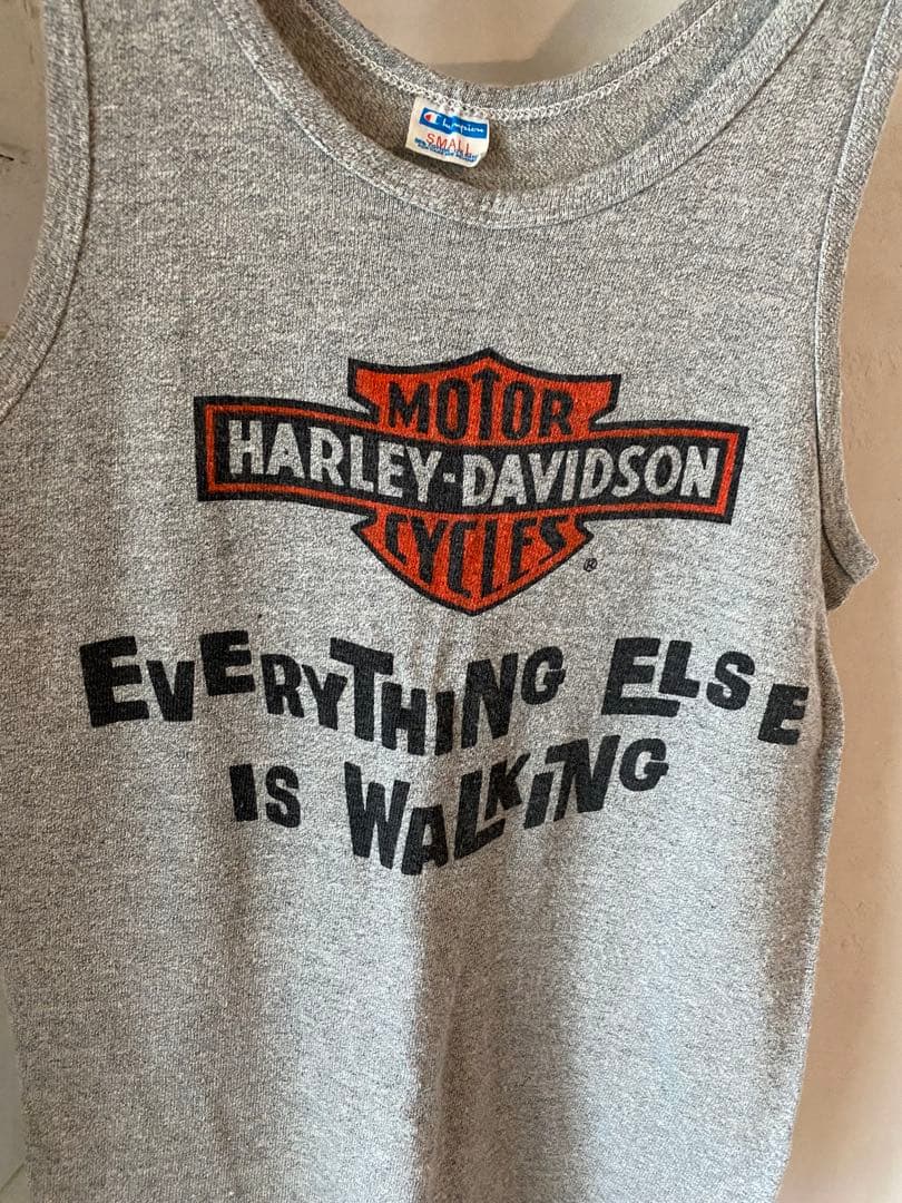 キムタク私物 70s〜 チャンピオン x ハーレーダビッドソン タンクトップ