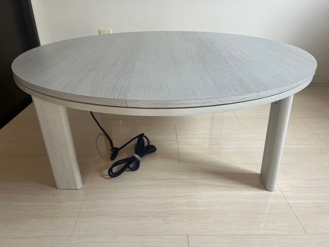 こたつ　丸テーブル　天板リバーシブル