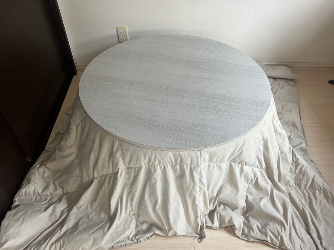 こたつ　丸テーブル　天板リバーシブル