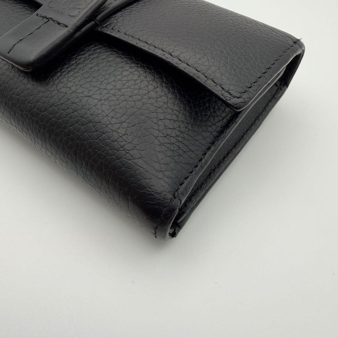 LOEWE ロエベ 財スモールバーティカルウォレット ファスナー 三つ折り