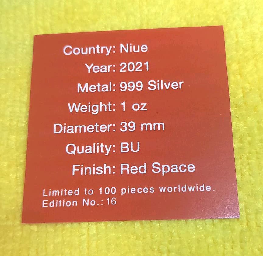 ニウエピュアシルバー　スターウォーズ銀河帝国宇宙　世界限定100