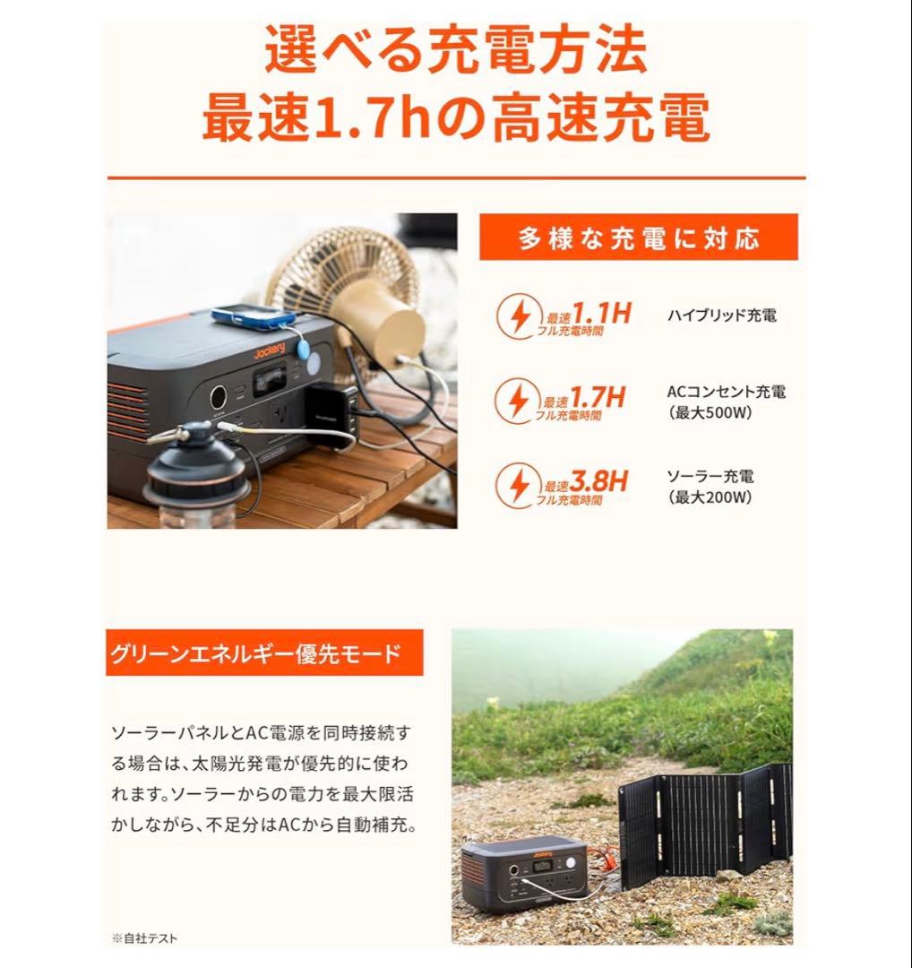 Jackery ポータブル電源 600New 640Wh JE-600A