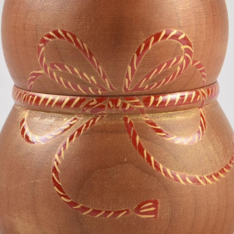 茶道具　一位彫　浩平造　内金溜　瓢香合　共箱　V　9055