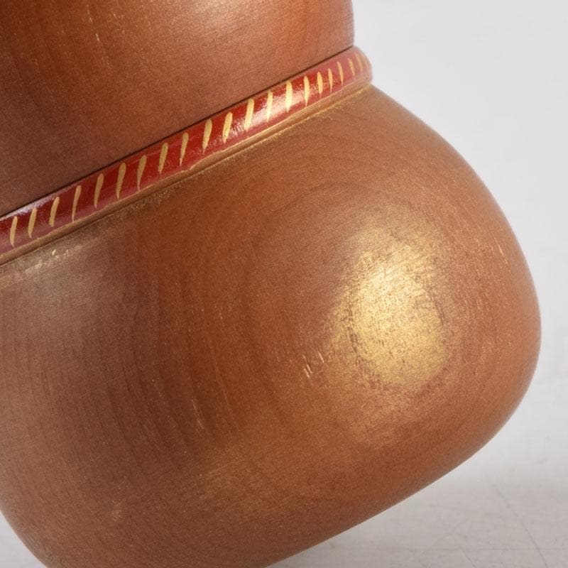 茶道具　一位彫　浩平造　内金溜　瓢香合　共箱　V　9055