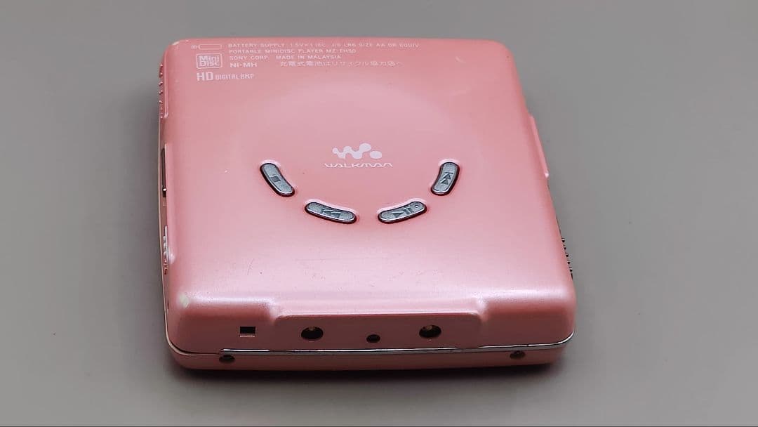 SONY MDプレーヤー ピンク MZ-EH50 充電器・イヤフォン付き