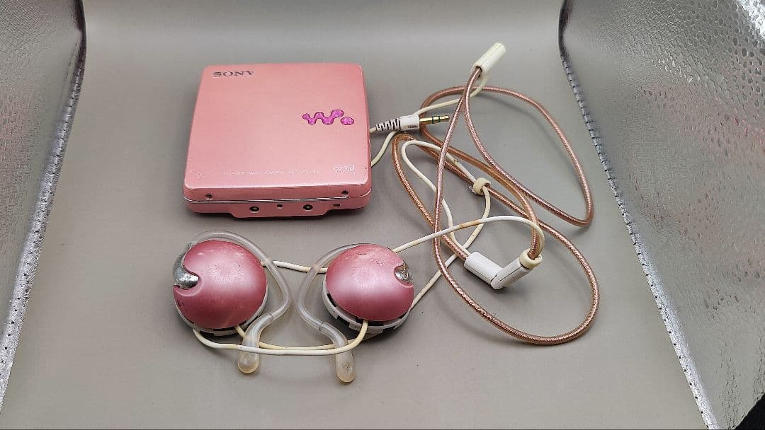 SONY MDプレーヤー ピンク MZ-EH50 充電器・イヤフォン付き