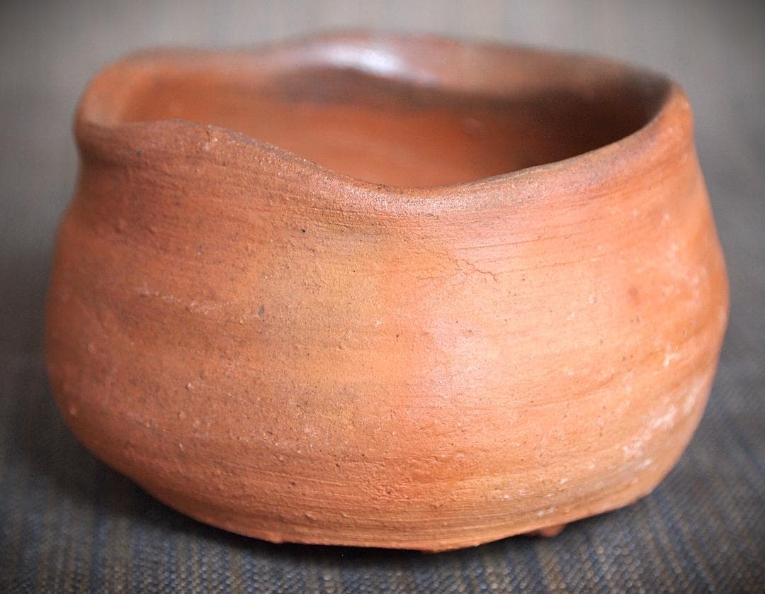 人気作家★中村和樹【師：中村真・中村六郎】★備前【窯変】ぐいのみCC★共箱・布