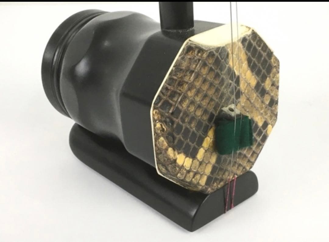 黒檀　北京二胡　八角①：良品　新品ソフトケース付き