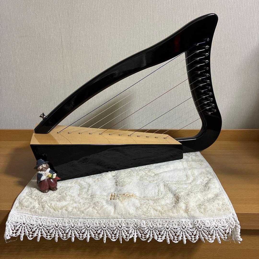 グレイスベイビーハープ 12弦 ケース .ストラップ.チューニングハンマー