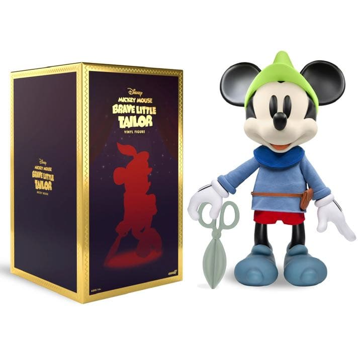 ディズニー　リトルテーラー　ミッキーマウス　ソフビ　フィギュア// super7
