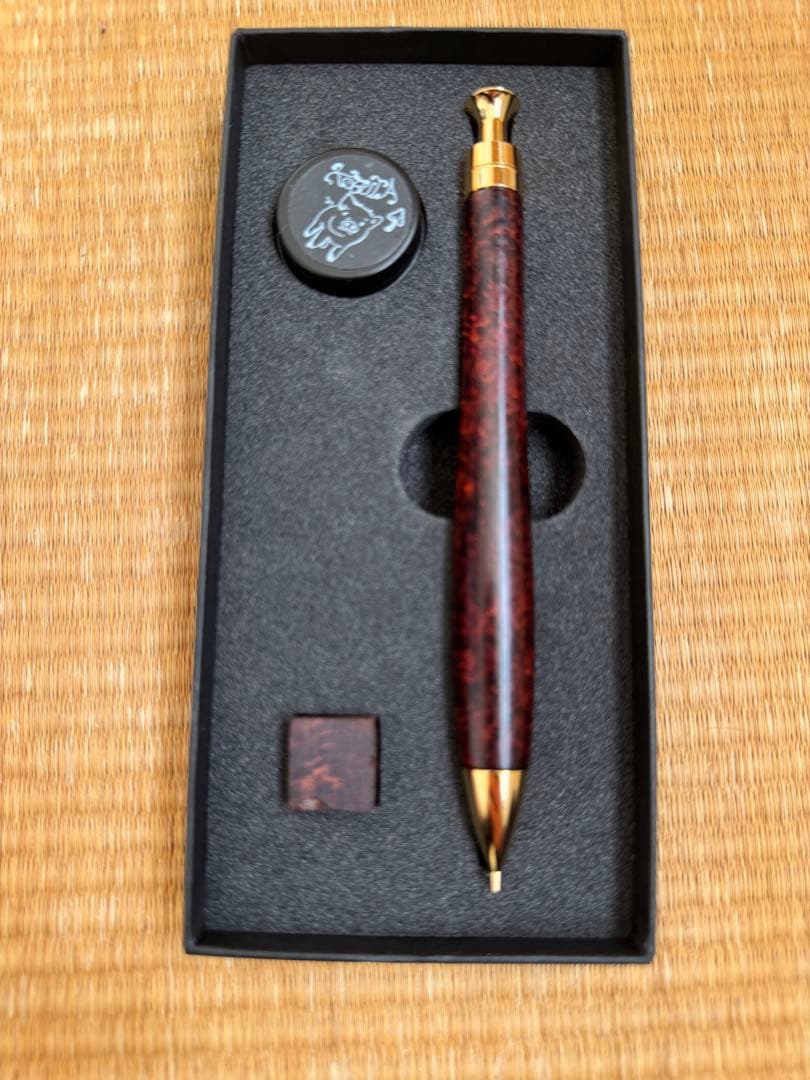 超限界特価‼️こぶた工房　ゴールデンローズウッド瘤　極上＋グロテスク　シャーペン