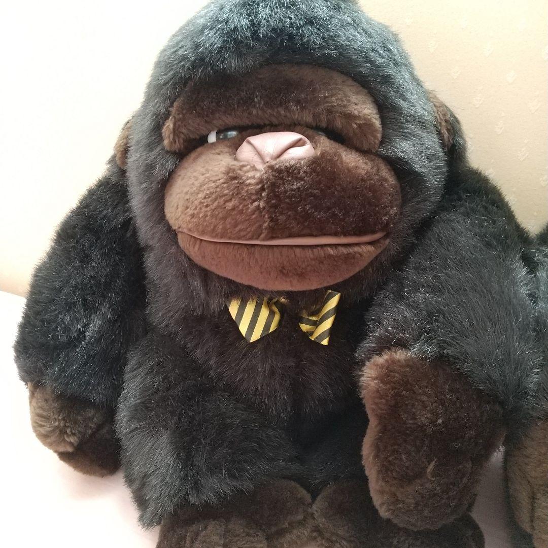 ヒロクンハウス　ゴリラ ぬいぐるみ 2体セット　座って35cm　大