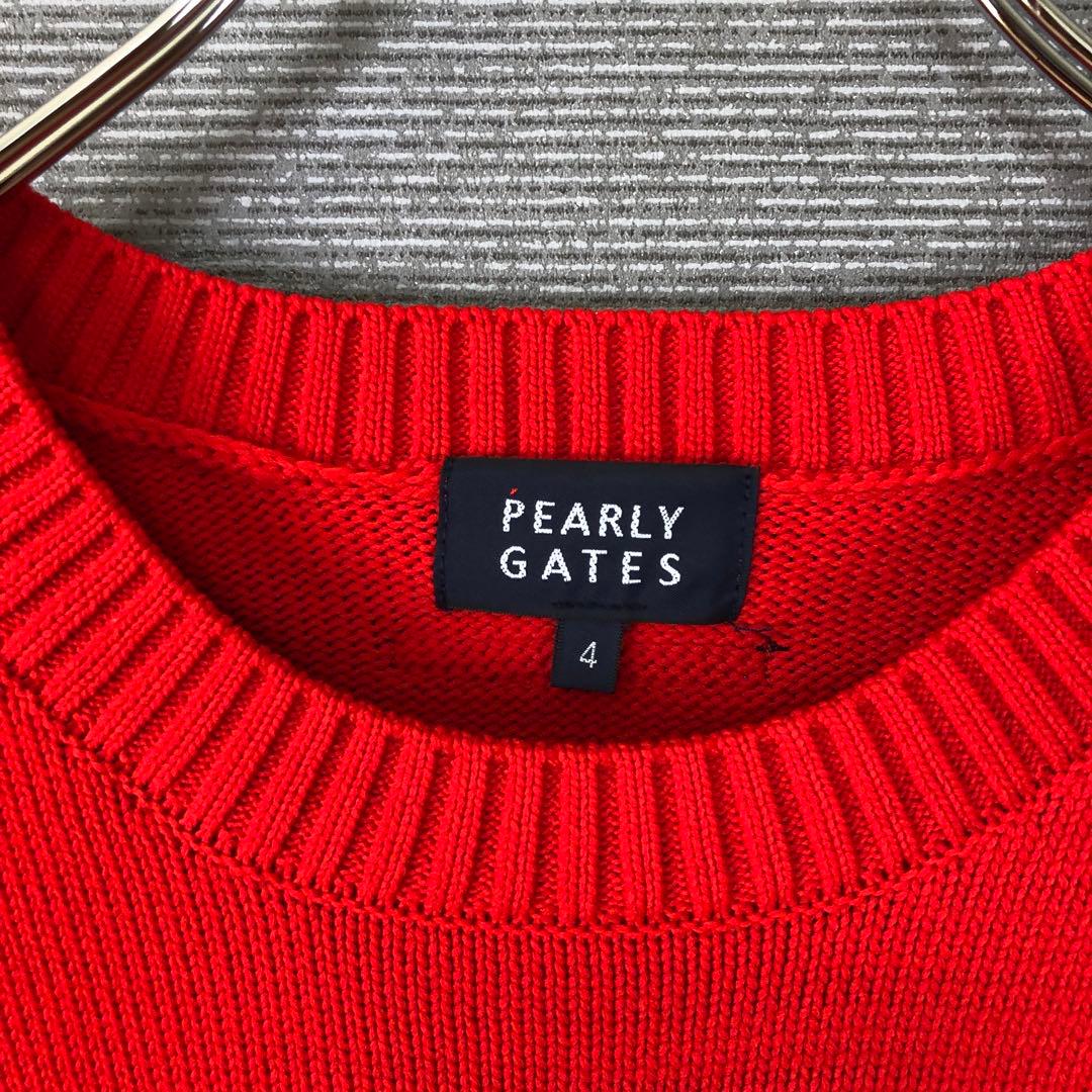 パーリーゲイツ 上田桃子さんコラボ トラッドラビット ニット 4 レッド