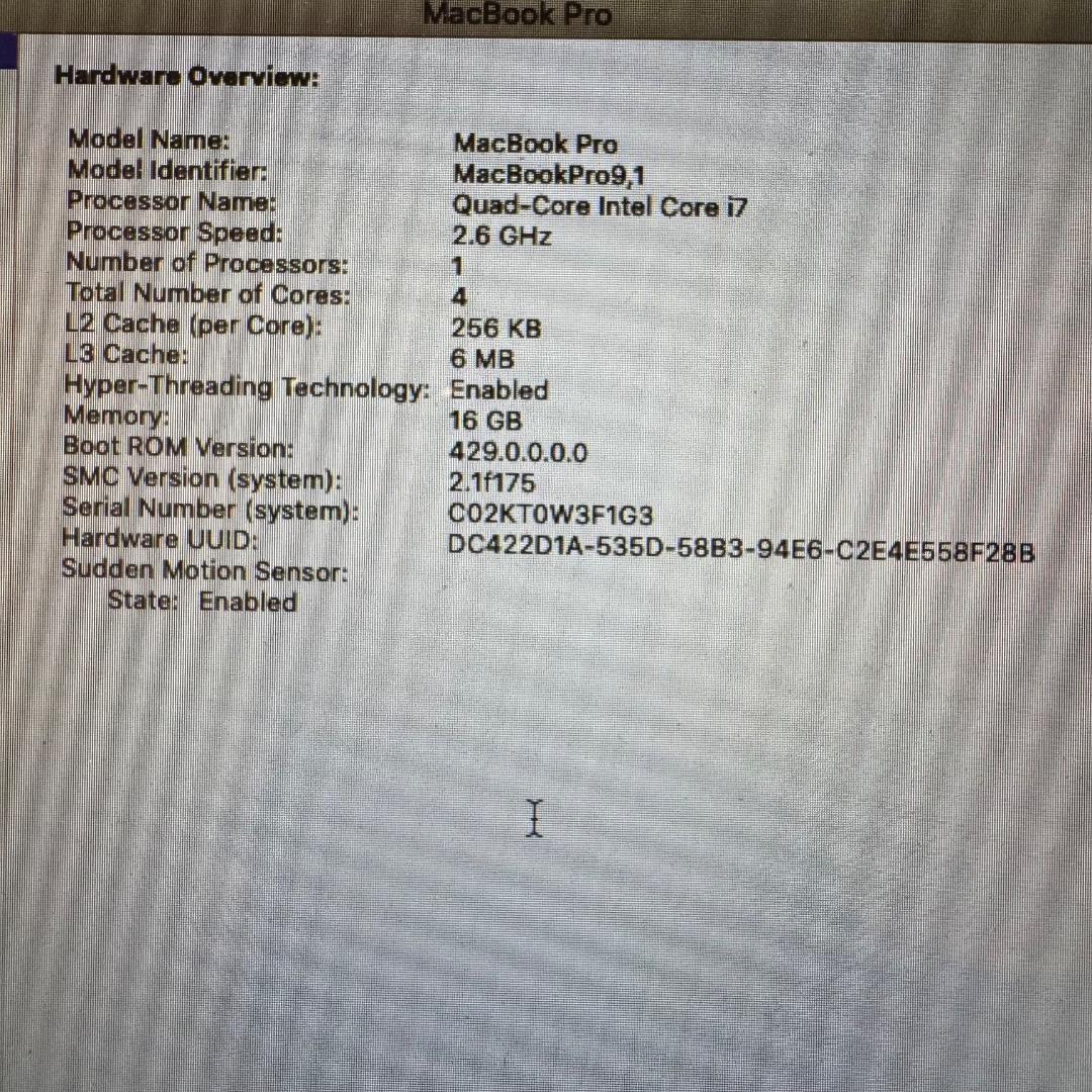 アップル Macbook Pro 15インチ Mid 2012 2TB