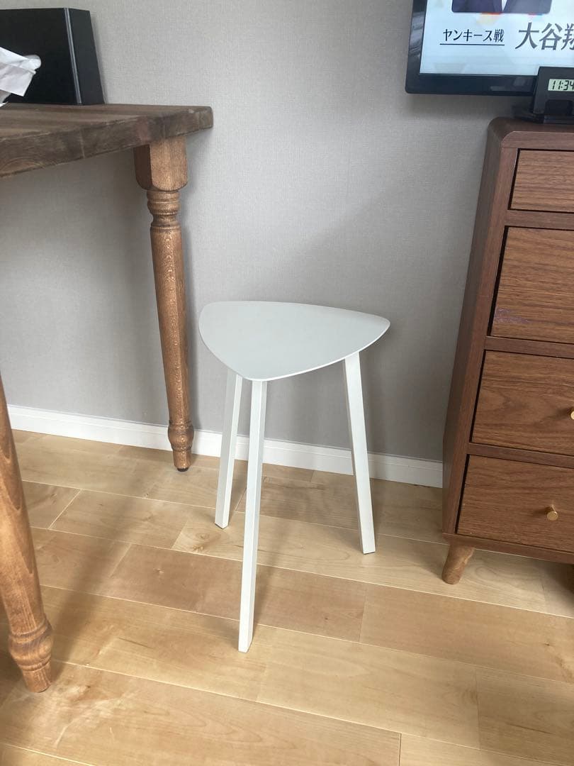 アイアンスツール　ホワイト